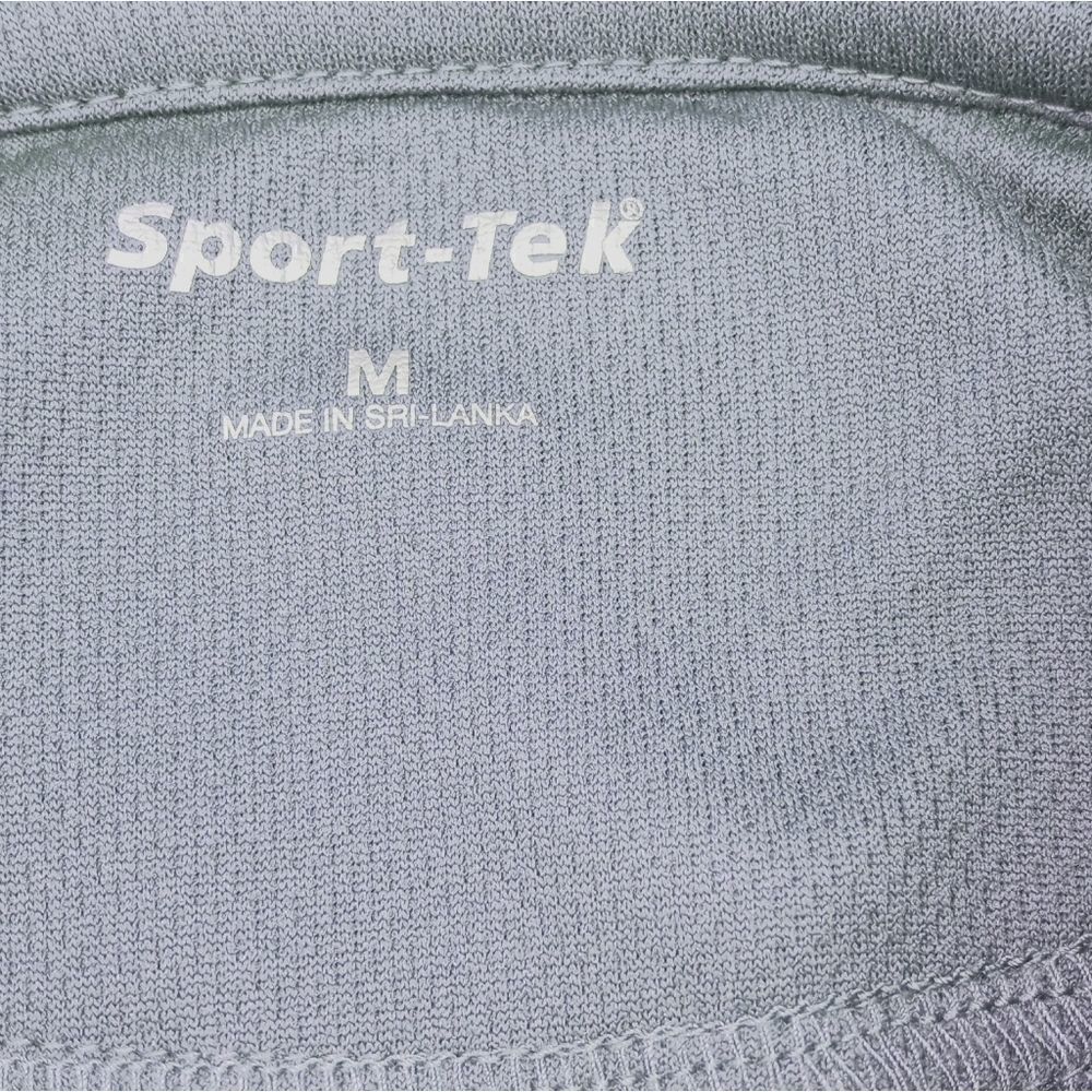 Sport Tek Short Slv 3 Button Embossed Gray Golf Po - Picture 2 of 6